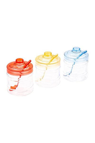 Generic Harmony Table Top Glass Canister With Spoon