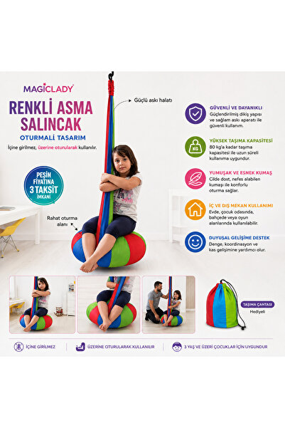 Magiclady duyusal aktivite asma salıncak