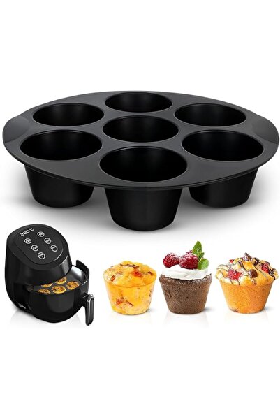 Generic Air Fryer Muffin Pan, 7-Cup Silicone Baking Mold, Nonstick Air Fryer ...