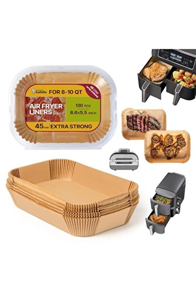 Generic Katbite 130PCS 8.6x5.5'' Air Fryer Paper Disposable, Thick Air Fryer ...
