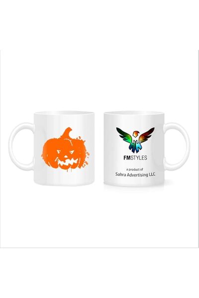 Generic FMstyles Pumpkin Halloween Design - MUG-WHITE-FMS428