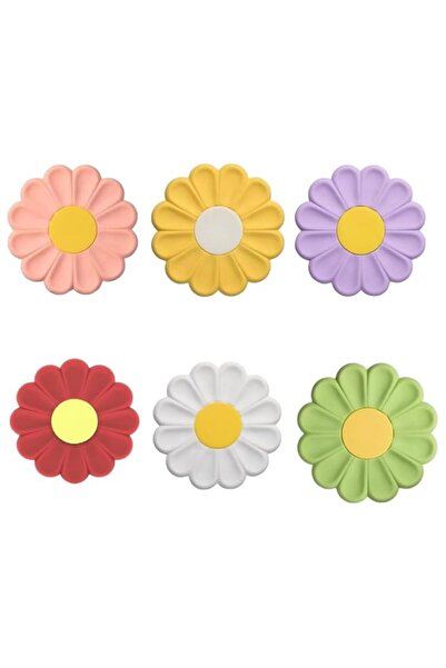 Generic YelaJoy Silicone Trivet Mats - 6Pcs Daisy Flower Heat Resistant Non-S...