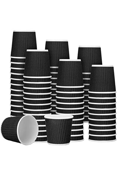 Generic 50 Pcs 4 oz Disposable Espresso Cups Ripple Corrugated Paper Disposab...