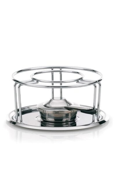 Generic Kela 60127 3-Piece Rechaud with Paste Burner, 18/10 Steel, Silver, 23...