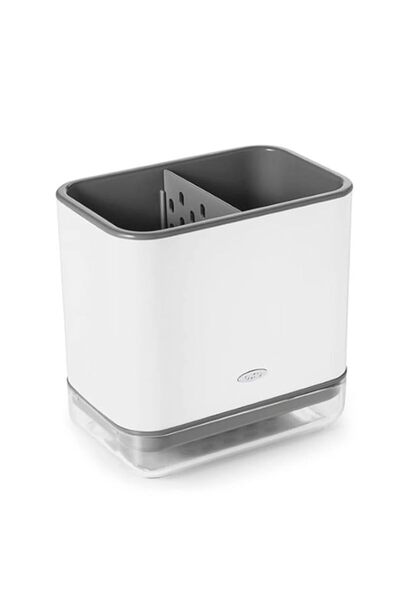 Generic OXO Good Grips Sinkware Caddy, White 3.82” x 5.87” x 5.47”.