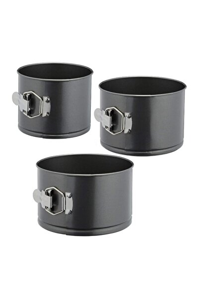 Generic Springform Pan Set, 3Pcs Non-Stick Steel Cake Tins in 14, 16, 18 cm S...