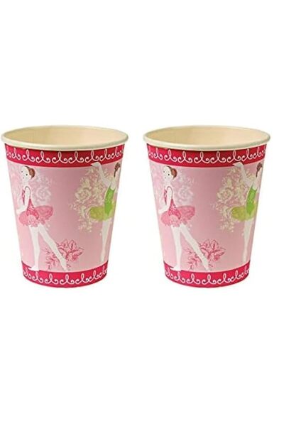 Generic Meri Meri Little Dancers Party Cups 12 Pieces, 9 Oz Capacity (Pack of 2)