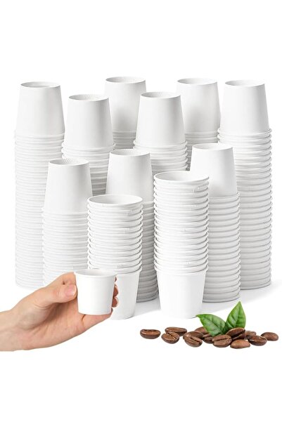 Generic 100 Pack 1oz Mini Paper Cups, Espresso Cups for Coffee Water Tea Juic...