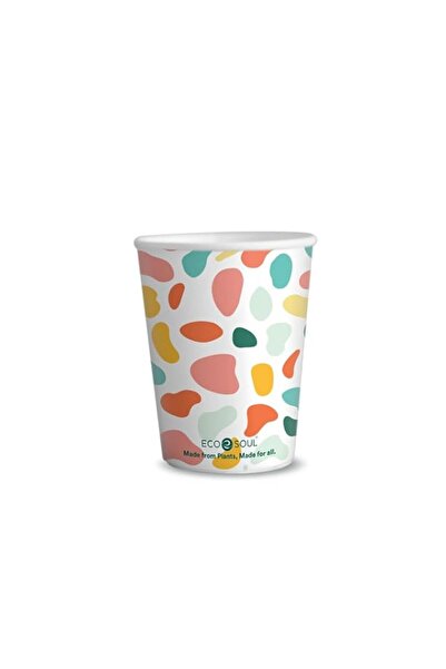 Generic ECO SOUL [350ml, 85Count] Disposable Multi-Colour Paper Cups | Eco-Fr...