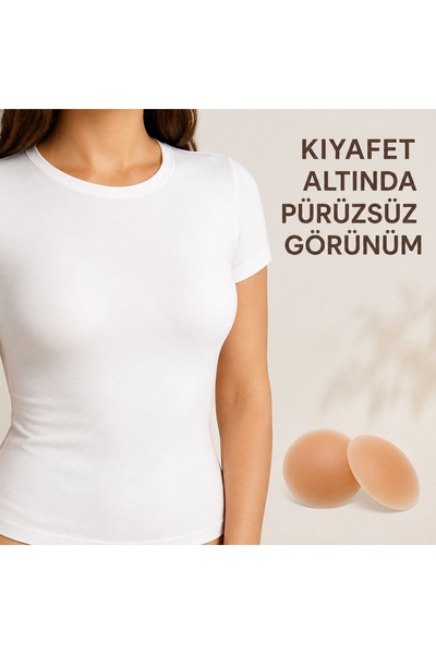 obrigado Kadın Silikon Göğüs Ucu Kapatıcı Ten