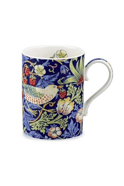 Generic Portmeirion Strawberry Thief Mug, 0.35L Blue