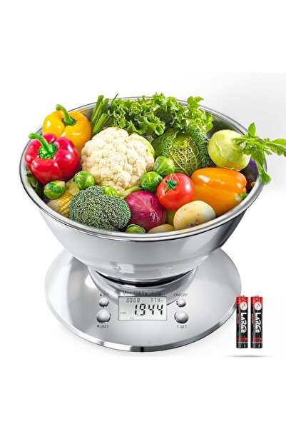 Generic Kitchen Digital Scale, Kitchen Food Scale with Bowl, Stainless Steel ...