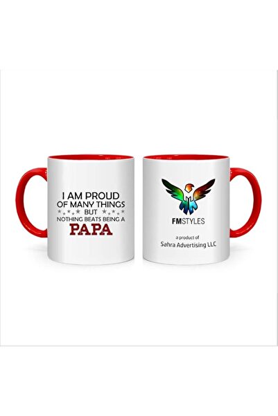Generic FMstyles Best Papa Quote Mug, Red, FMS487