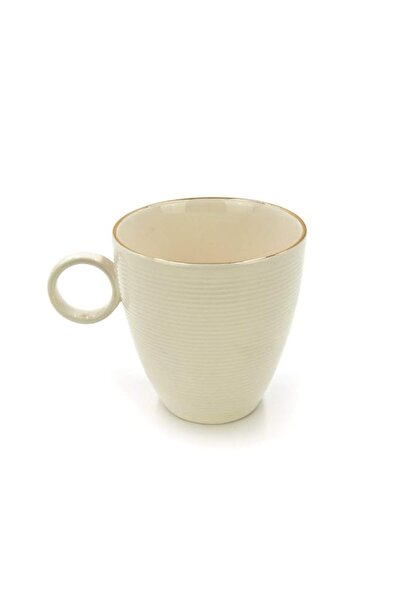 Generic Gold White Line Porcelain Mug