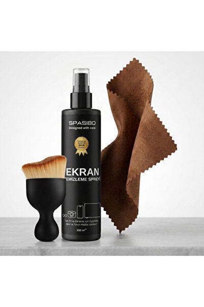 Spasibo 250 ML Profesyonel Ekran, Gözlük ve Kamera Lensi Temizleme Seti - OLE...