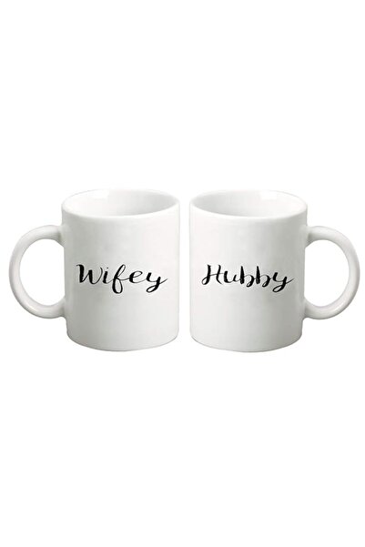 Generic A125 A126 Wifey Hubby, Two s Set, Coffee , Funny , 11oz White Ceramic...