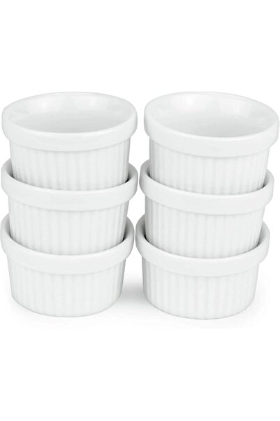 Generic Kÿchen 6 Pack of Mini Ramekins - 1 oz. / 30 ml Porcelain Souffle Dish...