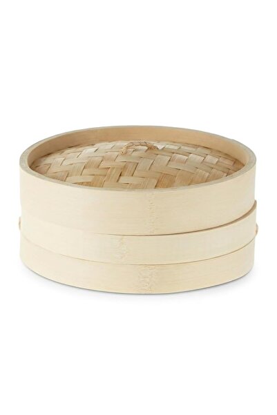Generic CuisineArt 20cm Bamboo Steamer, 1-Tier Organic Handmade Steam Basket ...