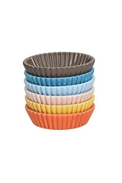 Generic 6-Pack Porcelain Multicoloured 10cm Mini Tart Dishes | Muffin Cases f...