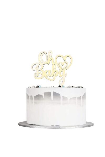 Generic SABAN Oh Baby Cake Topper, Baby Shower Cake Topper, Oh Baby Cake Topp...