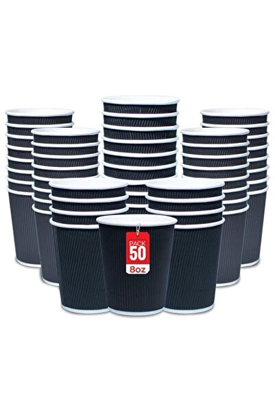 Generic 8 oz saada pack Brown Ripple Insulated Paper Cups for Hot Bevera ges ...