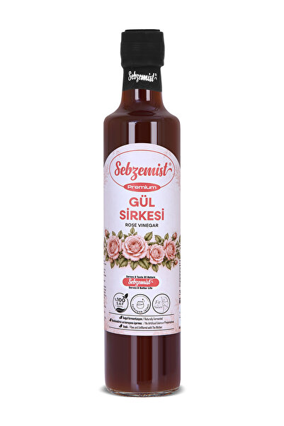 Gül Sirkesi Doğal Fermantasyon Rose Vinegar 500 Ml