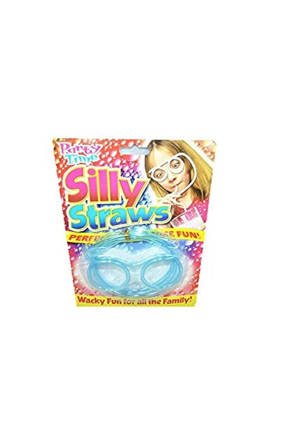 Generic Kidz NOVELTEEZ Goggle Drinking Straw | Silly Straw (Blue)