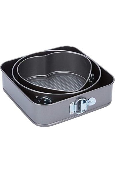 Generic HALAMODO 3PCS Baking Pan Mold Set, Durable Non-Stick Leakproof Cake P...