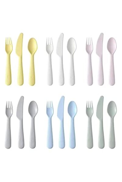 Generic IKEA KALAS 18-Piece Cutlery Set, Mixed Colours (3)