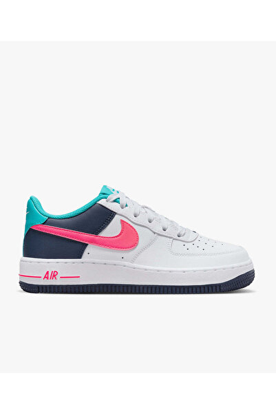 Nike Air Force 1 Beyaz-Fuşya Sneaker Ayakkabı (Blue Sport )