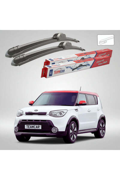 TEAMCAR Ștergătoare Kia Soul II PS Hatchback 2014-2018 |   Set frontal plat –...