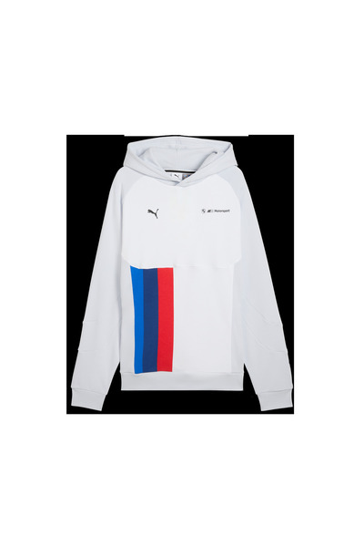 Puma BMW MMS Ls Pumatech-X Hoodie Gri Erkek Sweatshirt