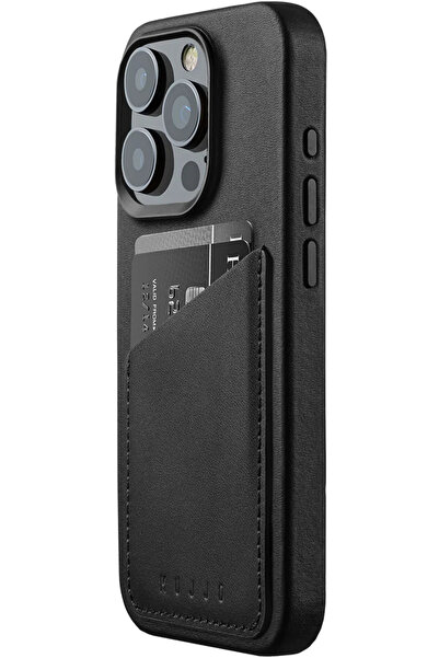 Mujjo Full Leather Wallet Case - Δερμάτινη Θήκη-Πορτοφόλι MagSafe - Apple iPh...