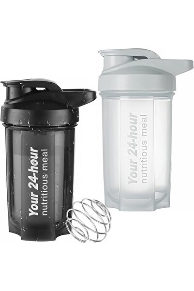 GENERAL Iso Leak Proof Bpa Free Gym Protein Shaker Bottle, Grey and Blue,