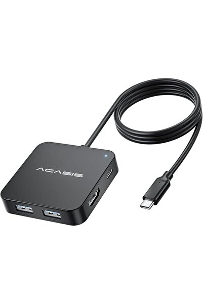 Acasis Usb-C Hub with 4ft Cable by Acasys - Multiport HDMI Adapter, 4K Output...