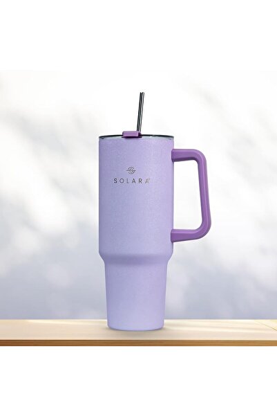 SOLARA Insulated Tumbler with Handle Solara Stainless Steel 1.2L Frosty Color...