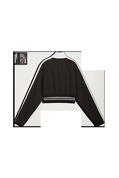 Puma T7 Pique Cropped Jacket Kadın Siyah Sweatshirt