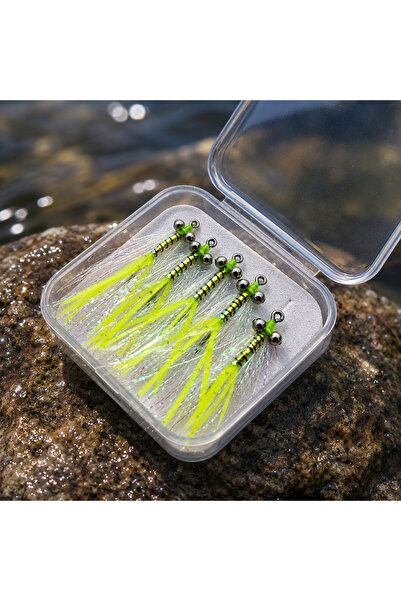 Megsaydin 5’li Simli Yusufçuk Böceği Yapay Yem Seti – Avcı Balıklar İçin Dikkat Çekici Hazır İğneli Yem