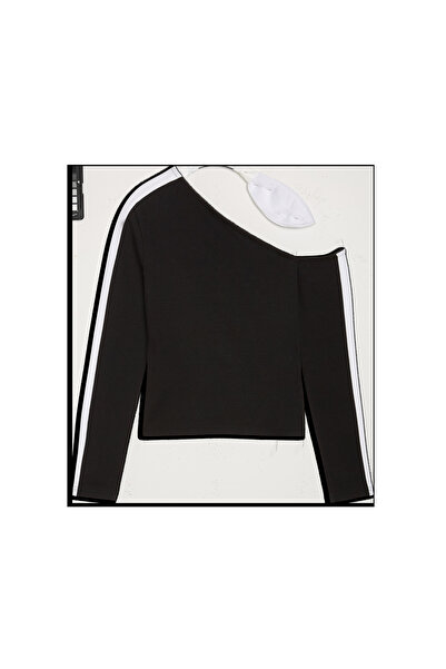 Puma T7 Asymmetric Longsleeve Kadın Siyah Sweatshirt
