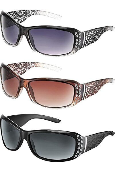 SYOSI Sunglasses for Women Men Fashion Design Frameless Wrap Around Sunglasse...