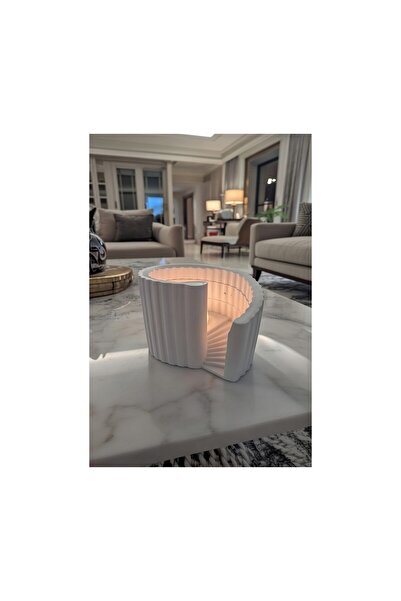 Safir Design Estetik Sarmal Merdiven Mumluk, Mum Hediyeli Modern Dekoratif Mu...
