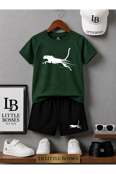 LB little bosses تي شيرت صيفي قصير للجنسين (تشيتا)