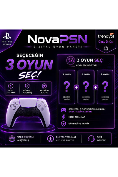 Genel Markalar PS4 PS5 Uyumlu Dijital Oyun Paketi – 3 Oyun Seçilebilir