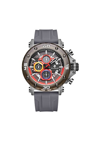 Clasico Obsidian Drive Men’s Luxury Chronograph Watch | 45mm Grey Dial | Elit...