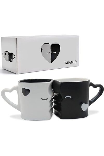 MIAMIO Ceramic Coffee Mug/ Kissing Mug Set with Gift Box from Miamu - Pink | ...