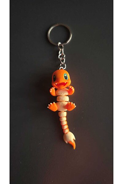 Corvus kolye&bileklik 3D Printing Orange Color Charmander Keychain