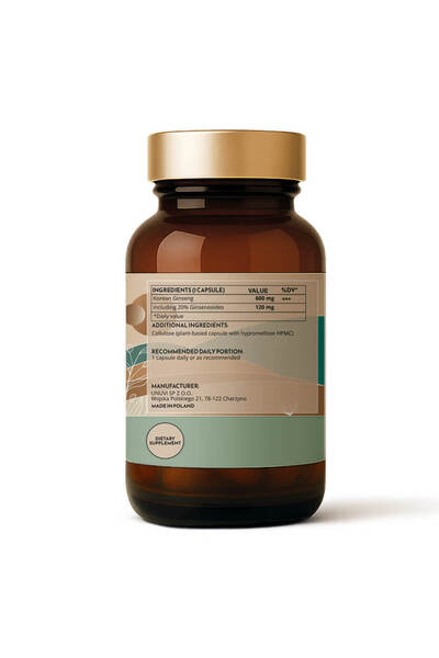 UNUVI Ginseng coreean 600 mg, 60 capsule vegetariene
