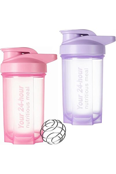 GENERAL Iso Leak Proof Bpa Free Gym Protein Shaker Bottle, Grey and Blue,