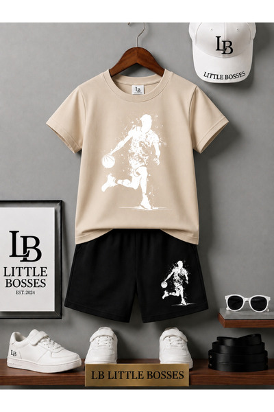 LB little bosses Unisex Top and Bottom Set (Basketball)