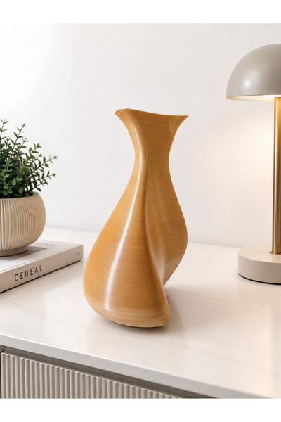 ARPAT NEXT Vază decorativă cu gradient de culoare (Latte) (17 CM)